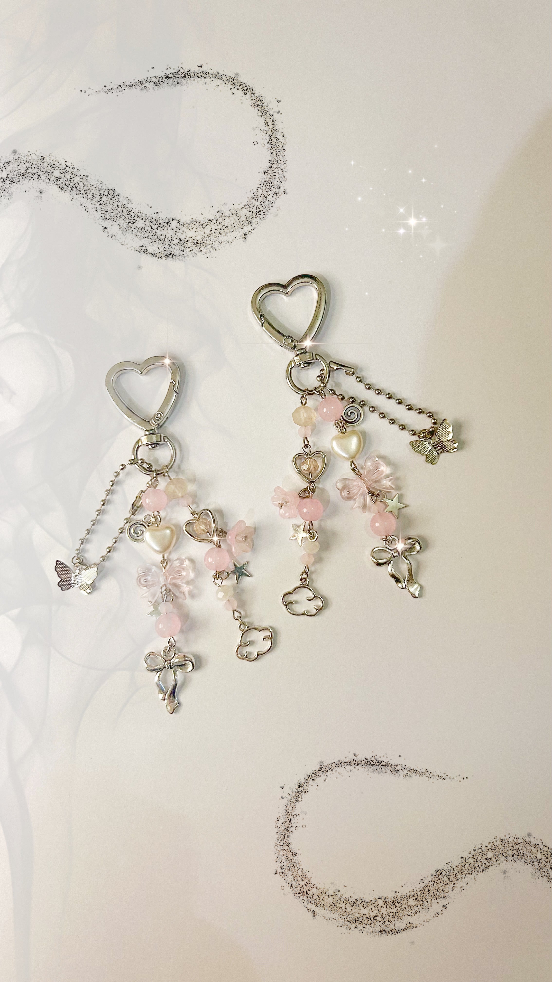 ✨ Charlotte Keychains — Soft Girl Fairycore Charm ☁️💗 (SINGLE)