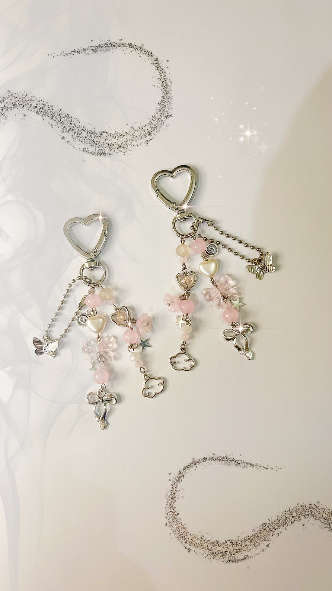 ✨ Charlotte Keychains — Soft Girl Fairycore Charm ☁️💗 (SINGLE)