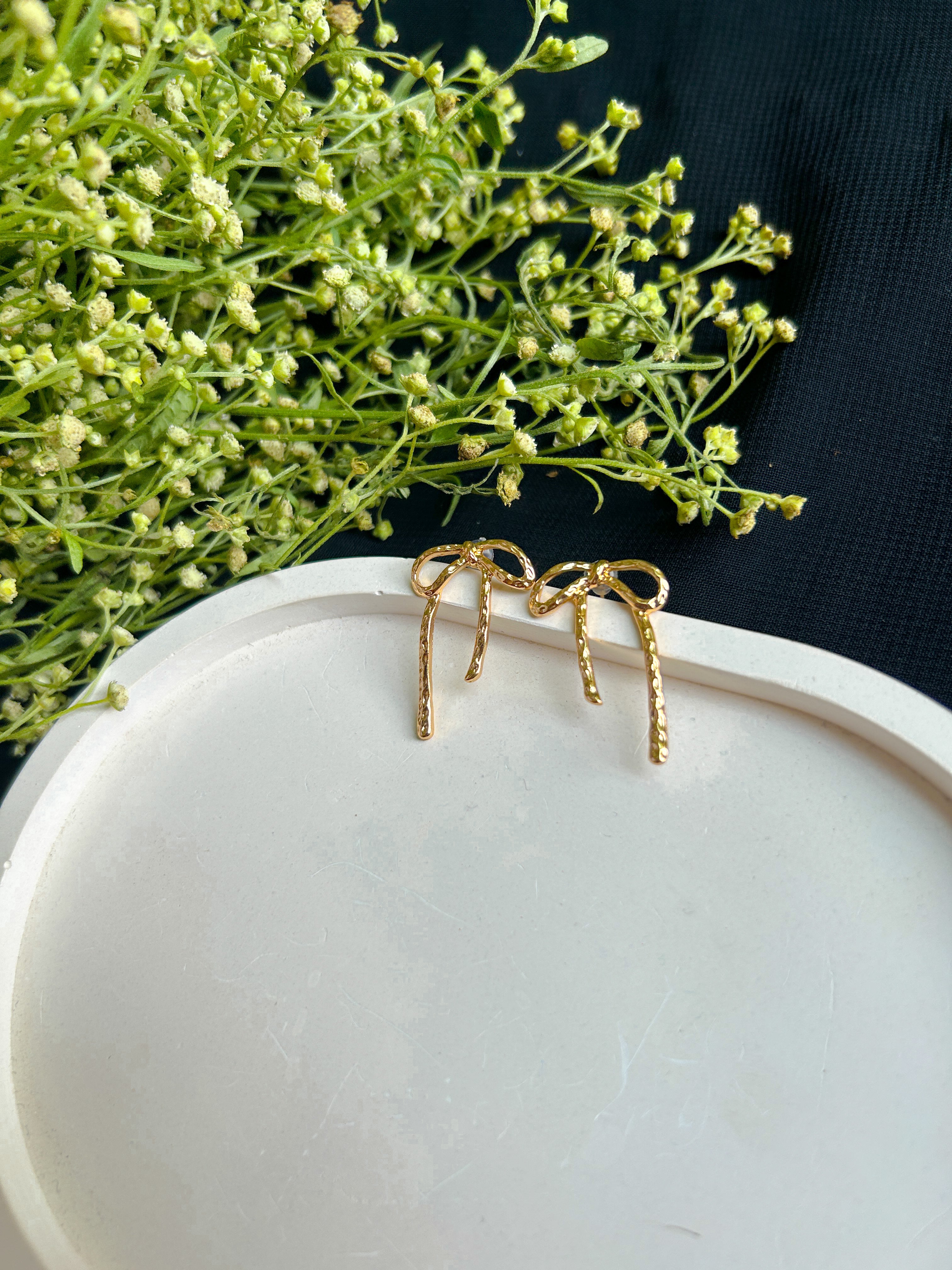 BOWKNOT GOLDEN EARRINGS