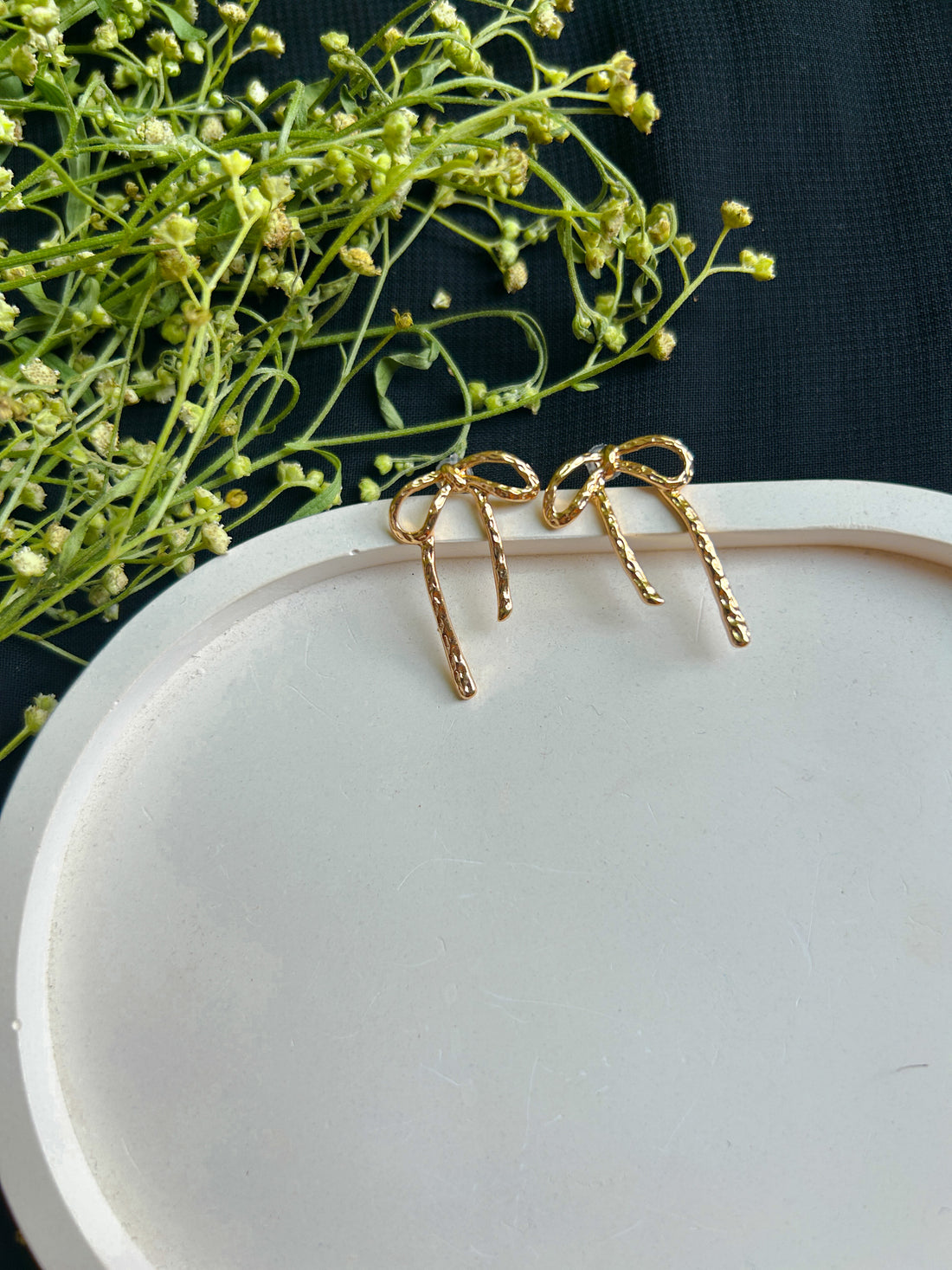 BOWKNOT GOLDEN EARRINGS