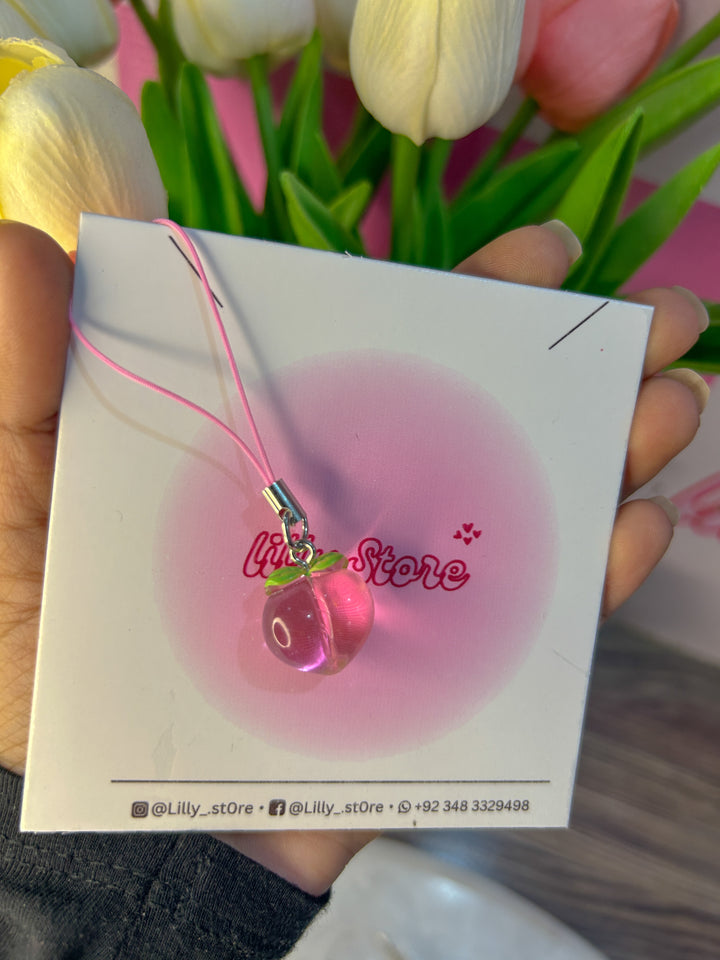 PEACH PHONE CHARM