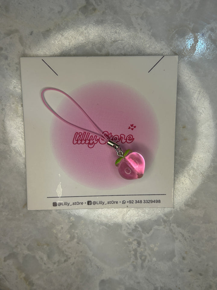 PEACH PHONE CHARM
