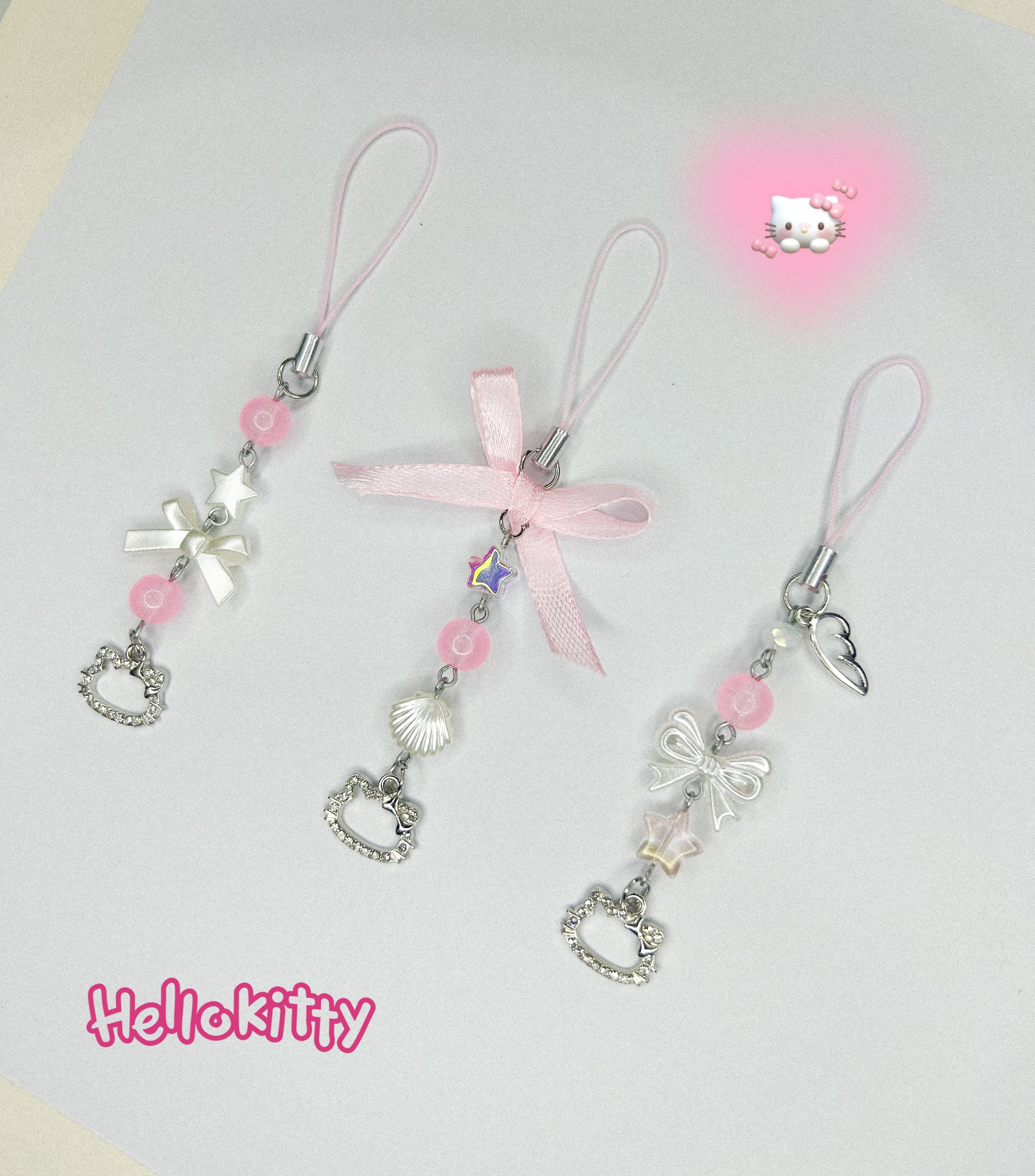 HELLOKITTY PHONE CHARMS
